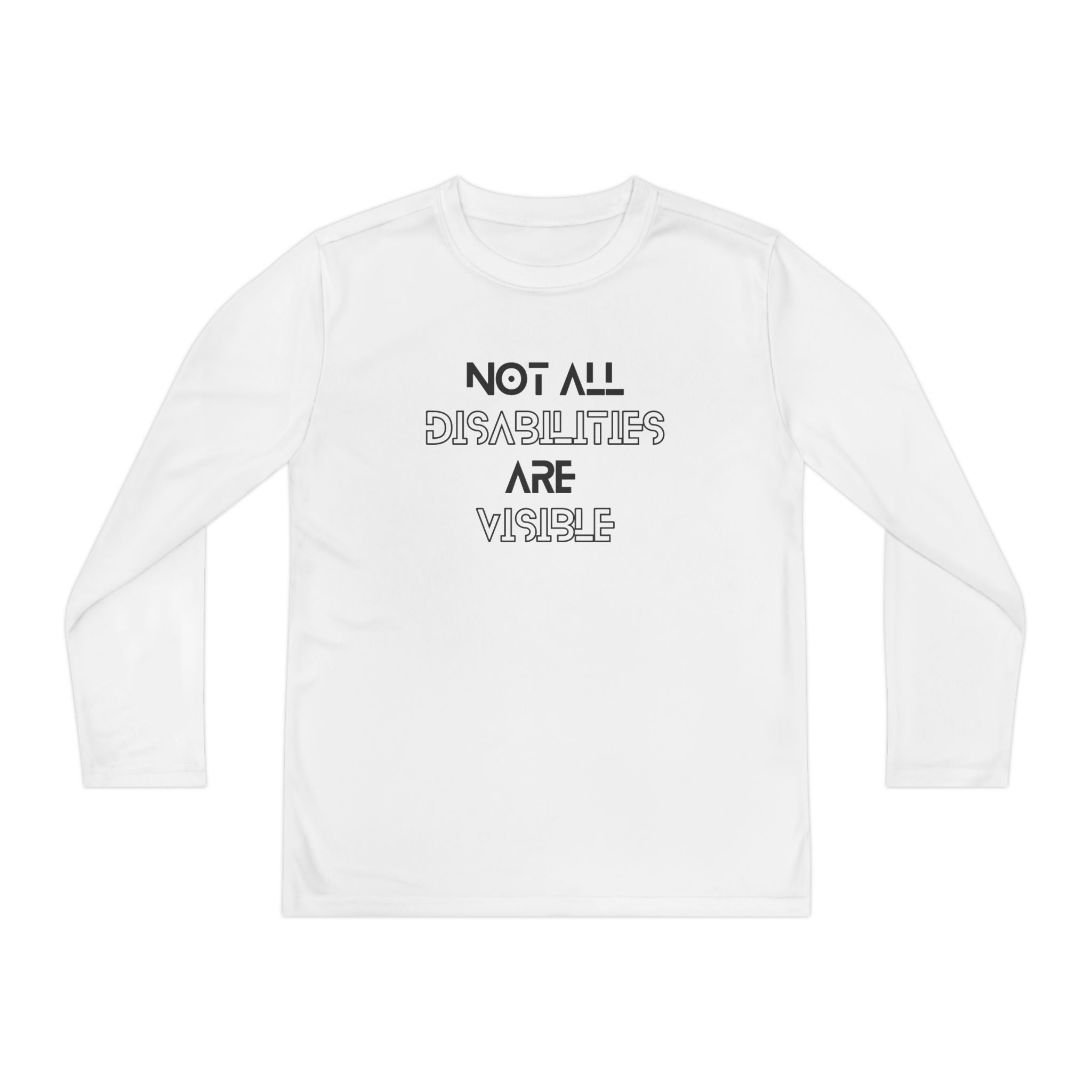 “Not All Disabilities Are Visible” Youth Long Sleeve