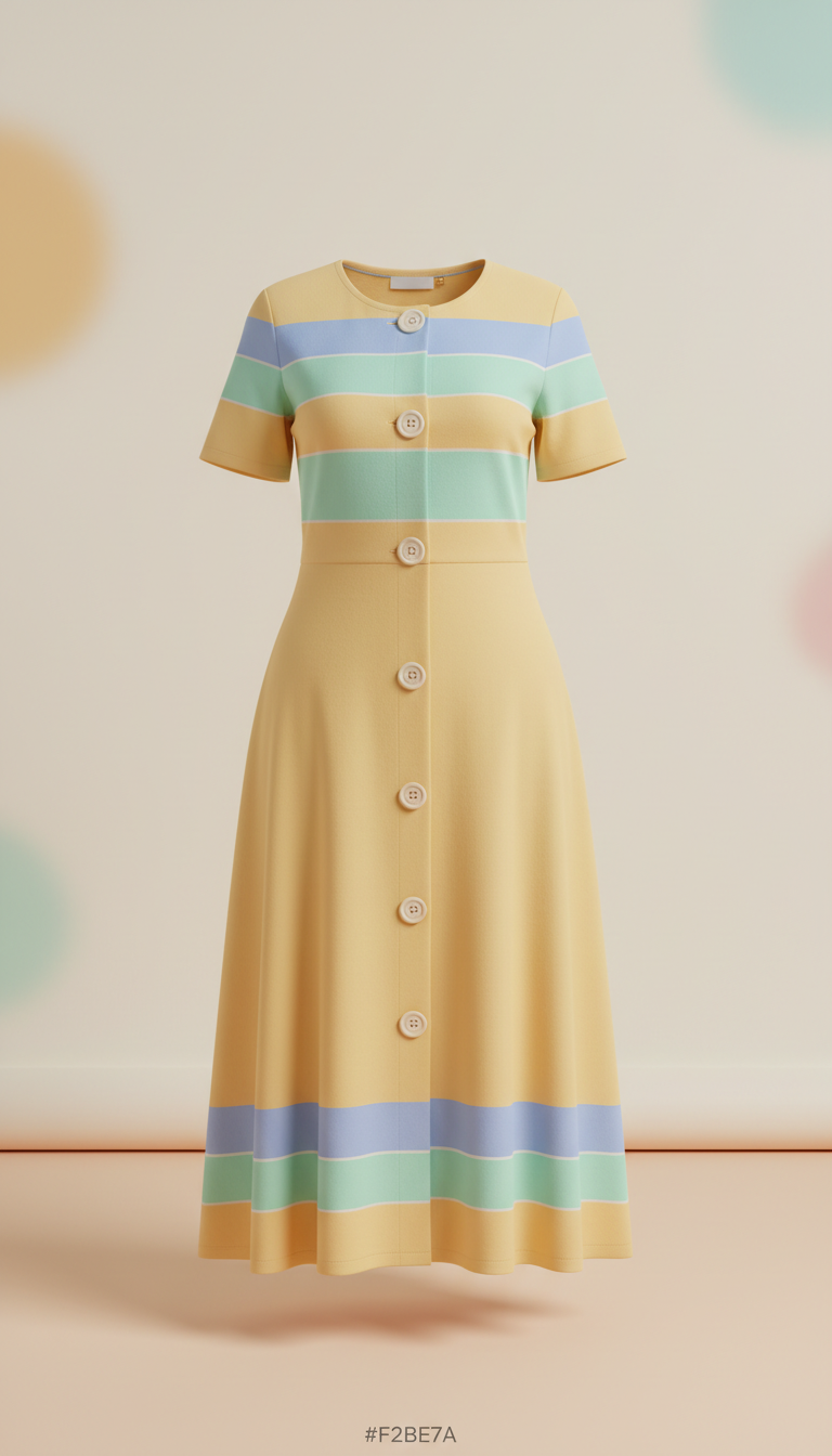 Easy-Fasten Dress in Sunbeam Yellow