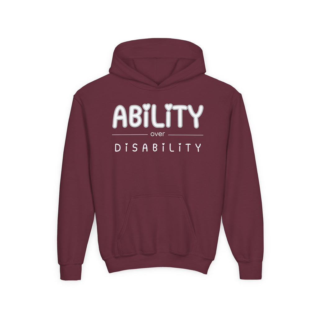 “Ability Over Disability” Youth Hoodie