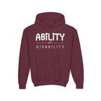 “Ability Over Disability” Youth Hoodie