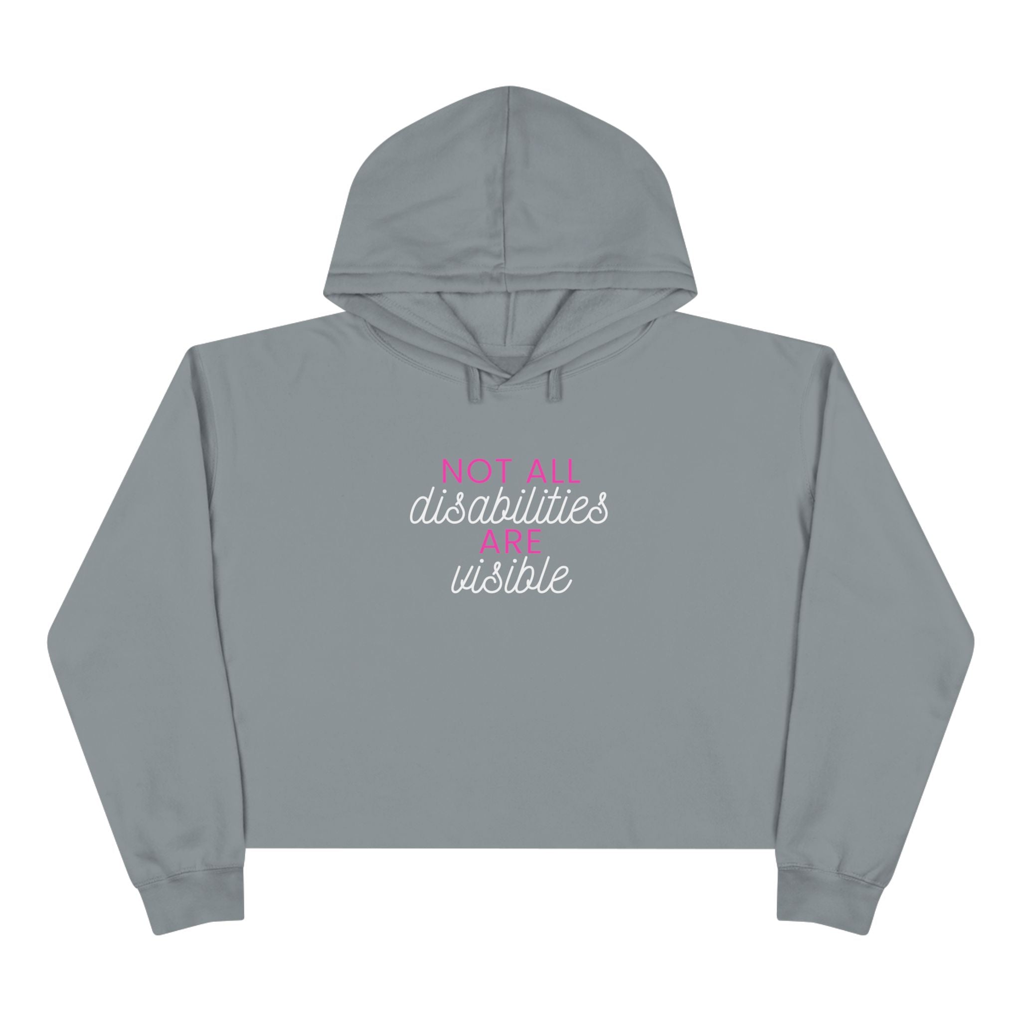 “Not All Disabilities Are Visible” Women’s Cropped Hoodie
