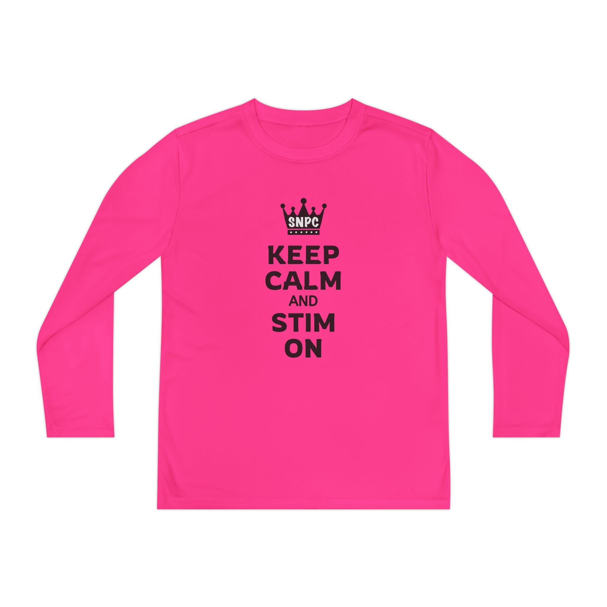 “Keep Calm & Stim On” Youth Long Sleeve