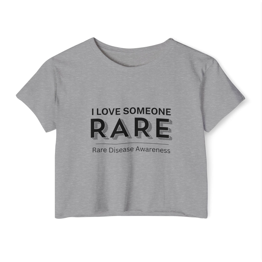“I Love Someone Rare” Women’s Crop Top