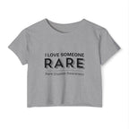“I Love Someone Rare” Women’s Crop Top