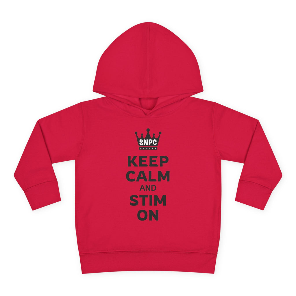 “Keep Calm & Stim On” Toddler Hoodie