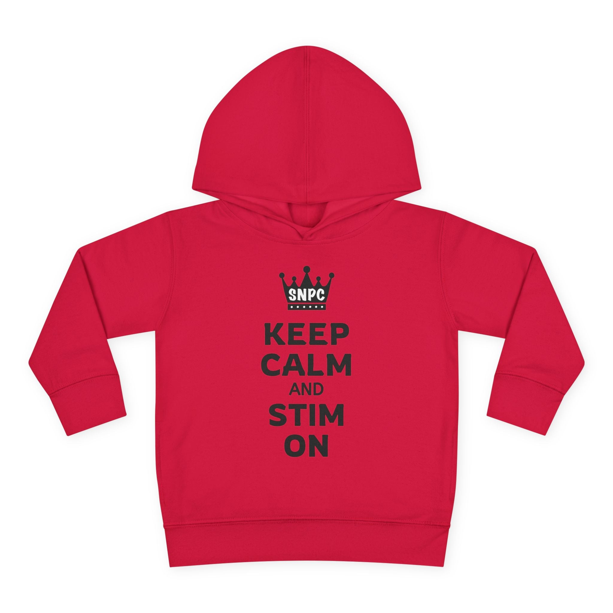“Keep Calm & Stim On” Toddler Hoodie