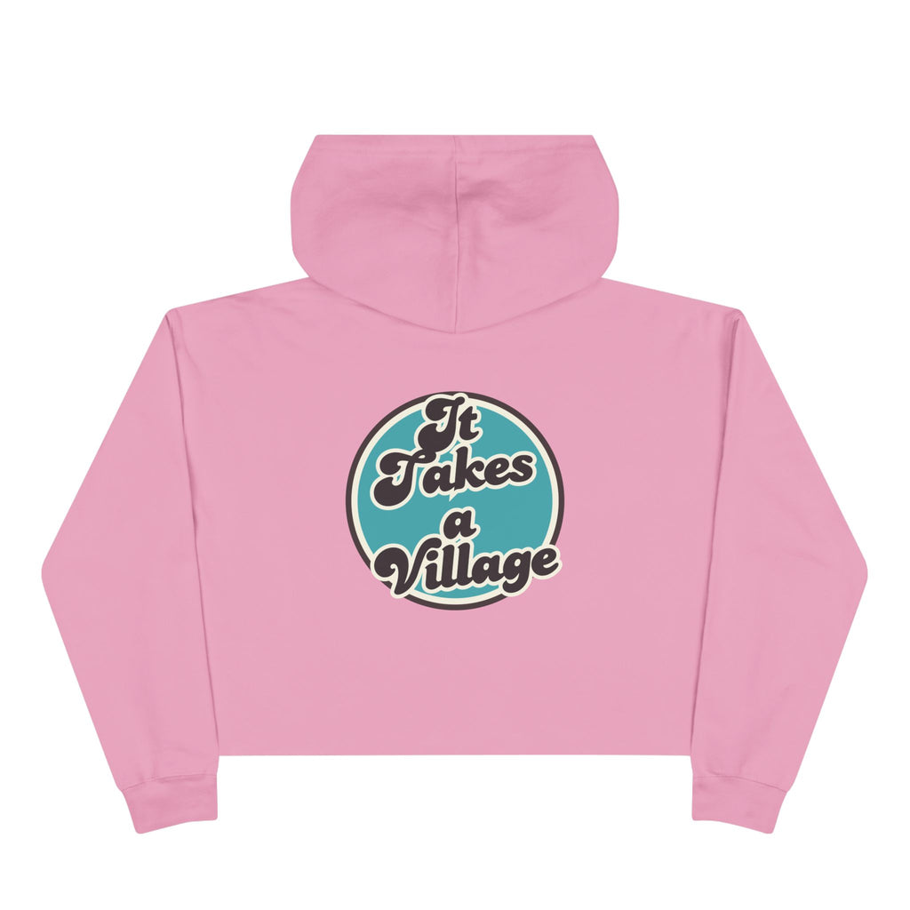“It Takes A Village, SNPC Ally” Women’s Cropped Hoodie