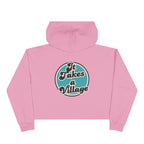 “It Takes A Village, SNPC Ally” Women’s Cropped Hoodie