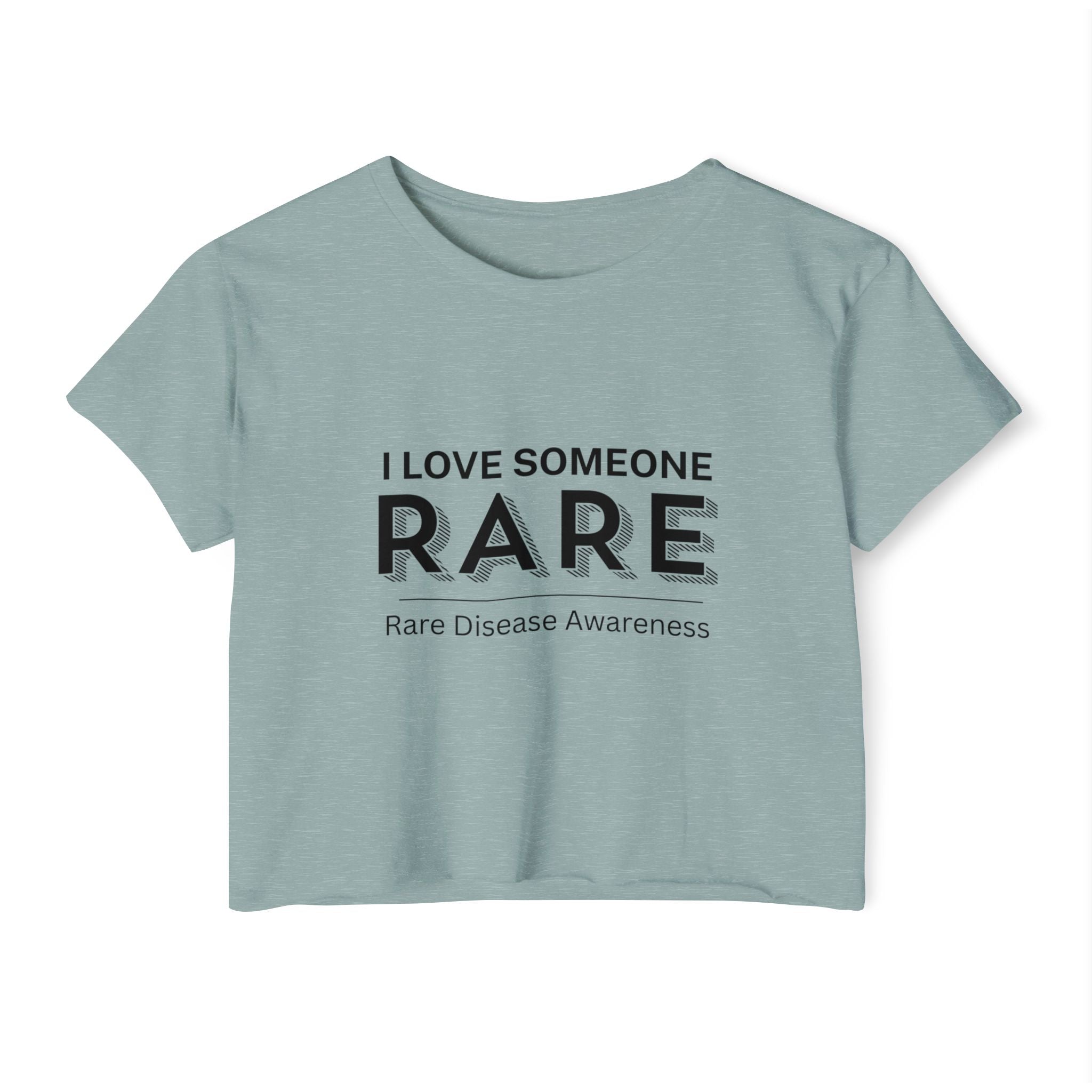 “I Love Someone Rare” Women’s Crop Top