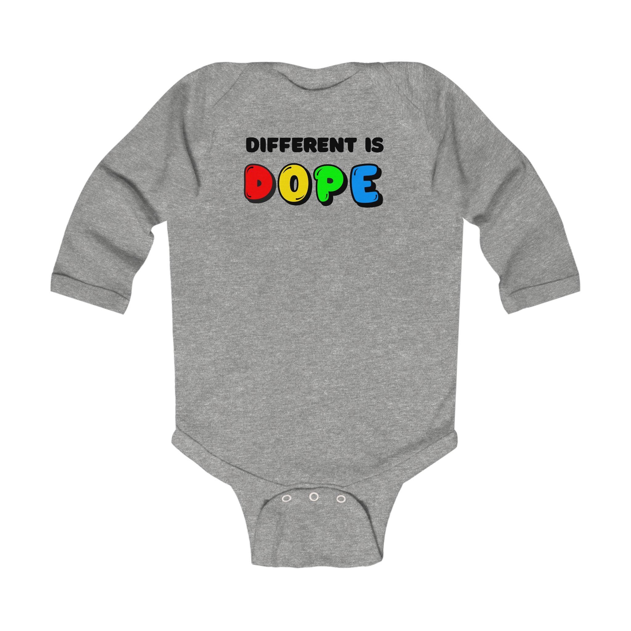 “Different Is Dope” Infant Long Sleeve Onesie