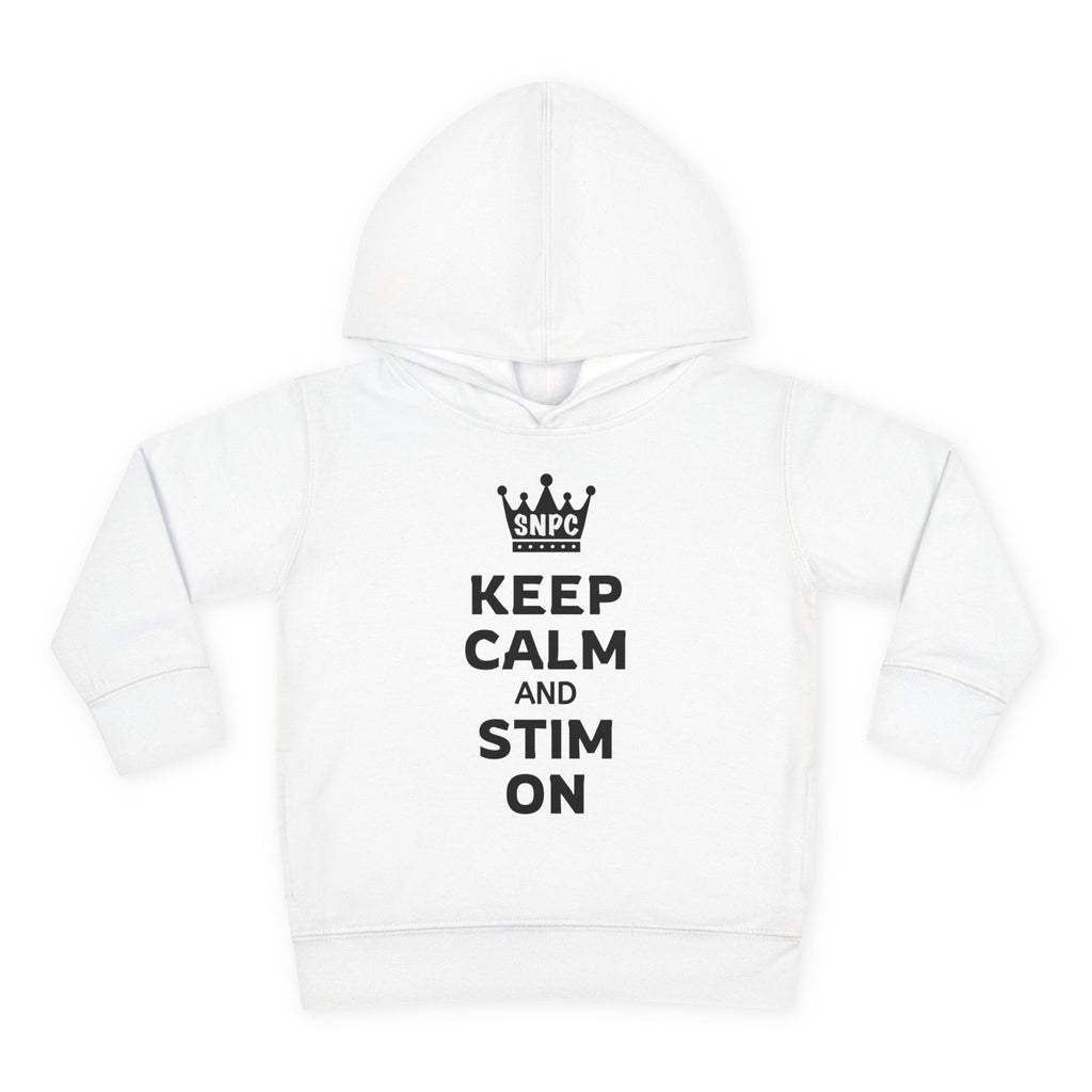 “Keep Calm & Stim On” Toddler Hoodie