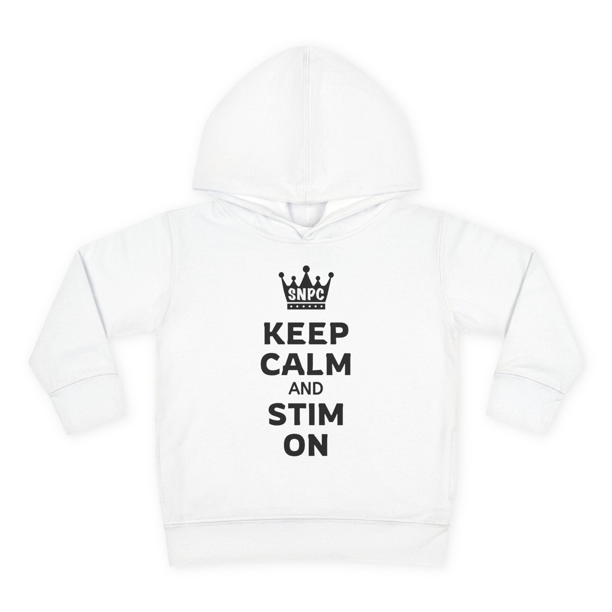 “Keep Calm & Stim On” Toddler Hoodie