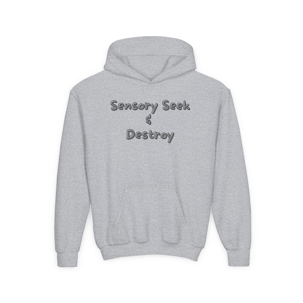 “Sensory Seek & Destroy” Youth Hoodie