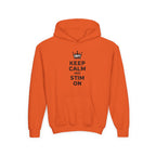“Keep Calm & Stim On” Youth Hoodie