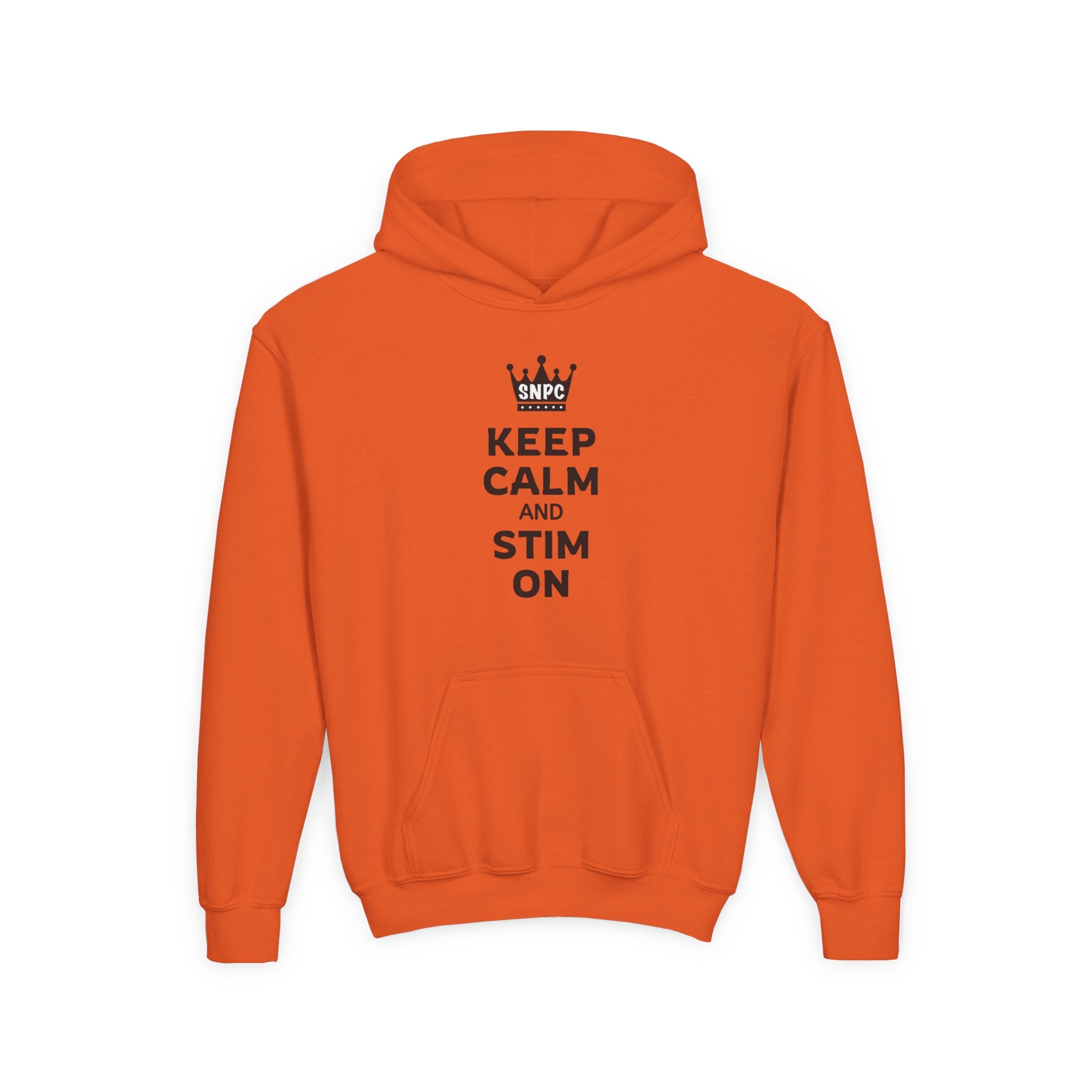 “Keep Calm & Stim On” Youth Hoodie